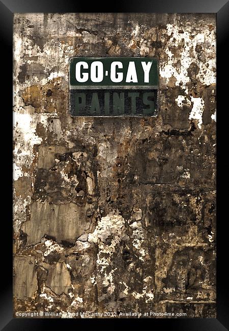 Go Gay Framed Print by William AttardMcCarthy