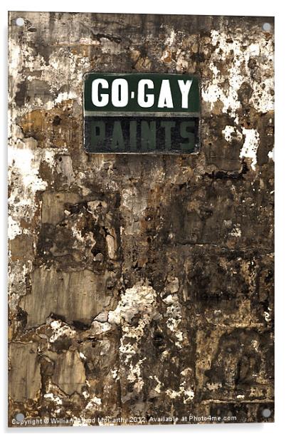 Go Gay Acrylic by William AttardMcCarthy