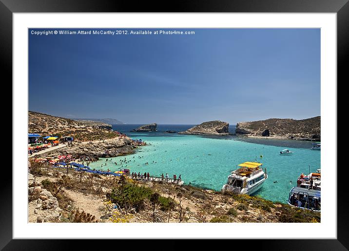 The Blue Lagoon Framed Mounted Print by William AttardMcCarthy