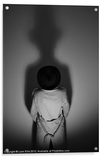 The shadow man Acrylic by Liam Ellis