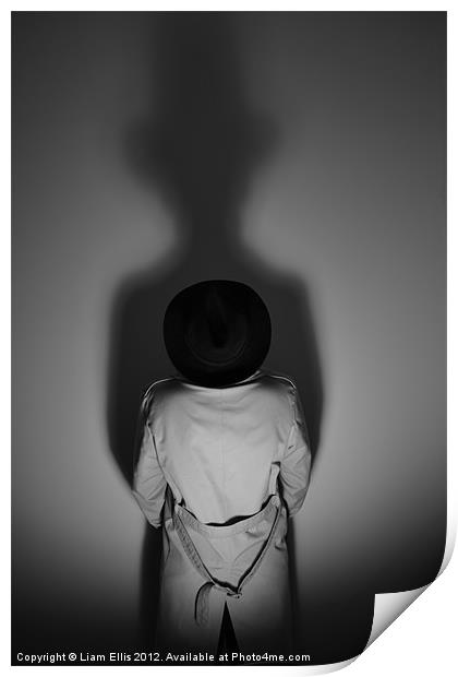 The shadow man Print by Liam Ellis