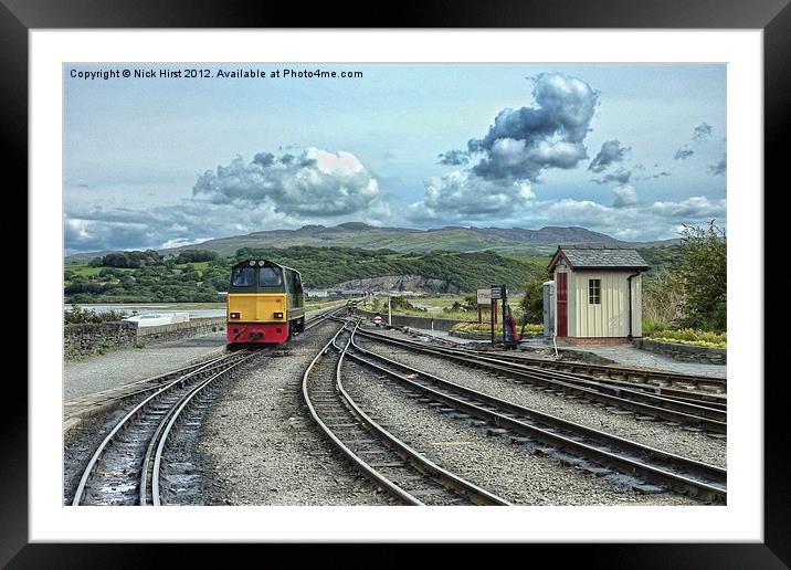 Porthmadog Railway Framed Mounted Print by Nick Hirst