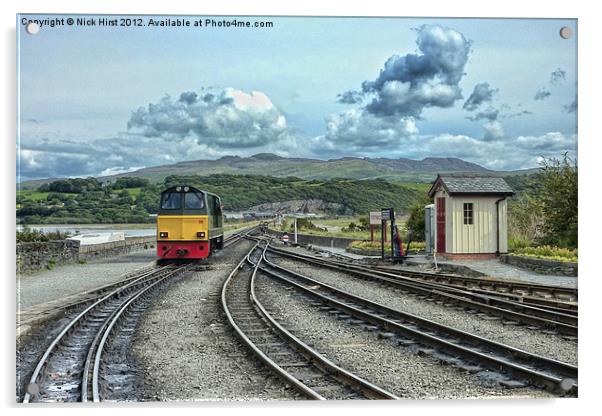 Porthmadog Railway Acrylic by Nick Hirst