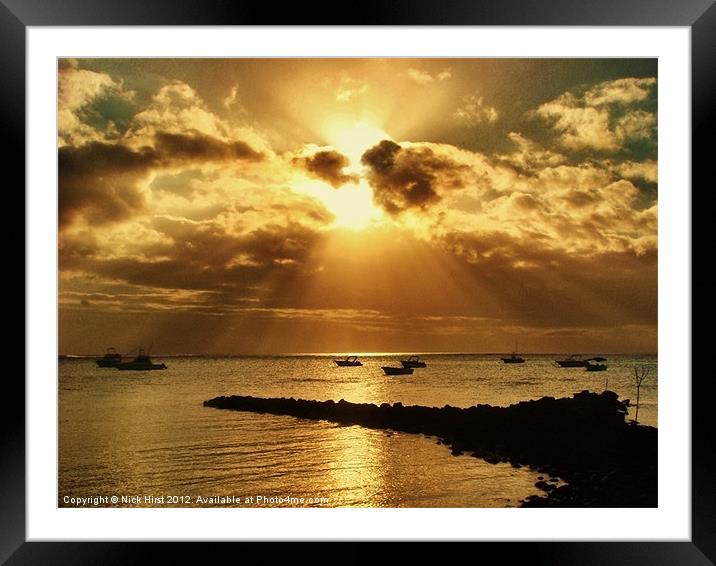 Evening Sun Framed Mounted Print by Nick Hirst