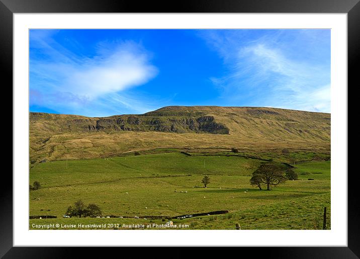 Mallerstang Dale Framed Mounted Print by Louise Heusinkveld