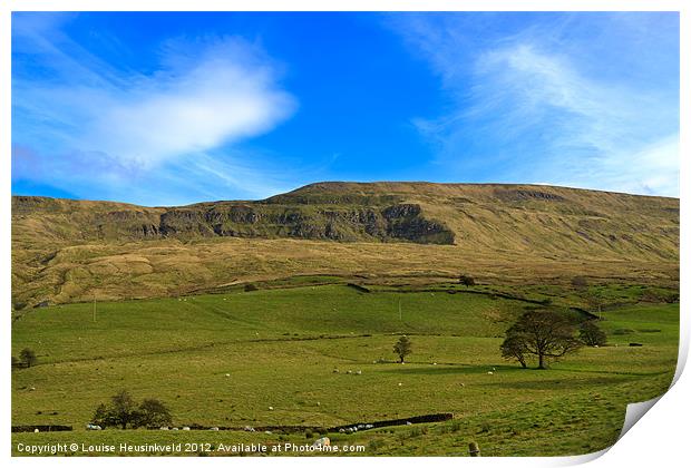 Mallerstang Dale Print by Louise Heusinkveld
