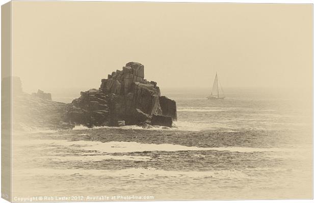 Cornish Past, Sea. Canvas Print by Rob Lester