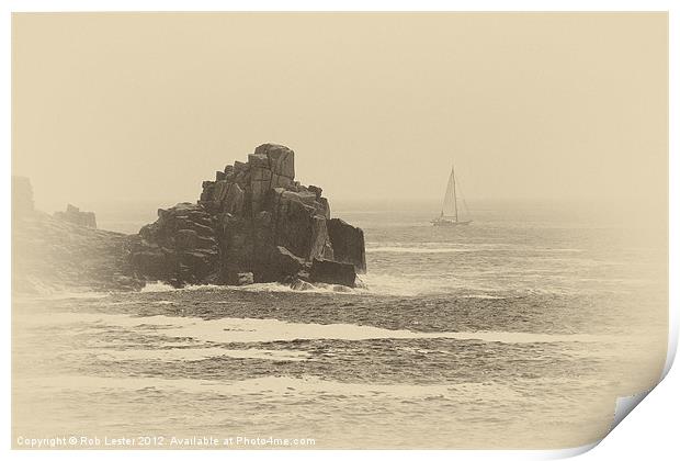 Cornish Past, Sea. Print by Rob Lester