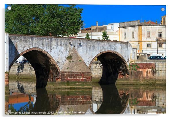 Ponte Romana, Silves Acrylic by Louise Heusinkveld