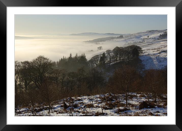 Campsie Mist Framed Mounted Print by Iain McGillivray