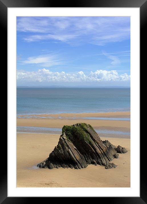 Rock Solid Framed Mounted Print by Chris Manfield