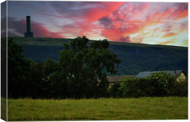 Holcombe Hill at dusk Canvas Print by Ade Robbins
