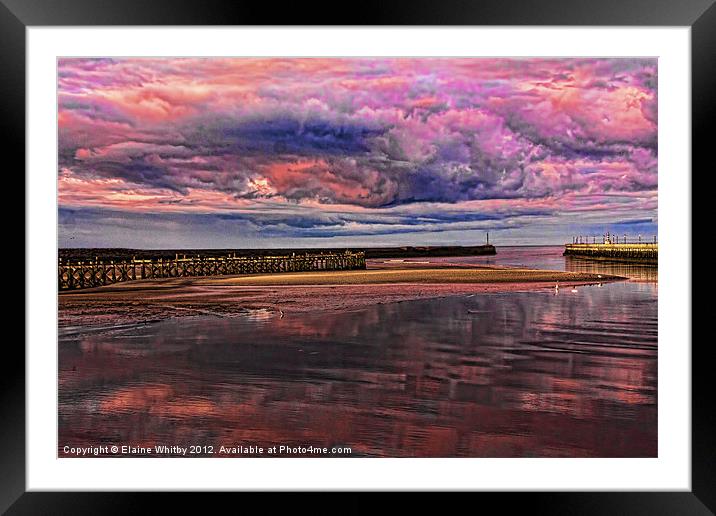 Amble by the Sea Framed Mounted Print by Elaine Whitby