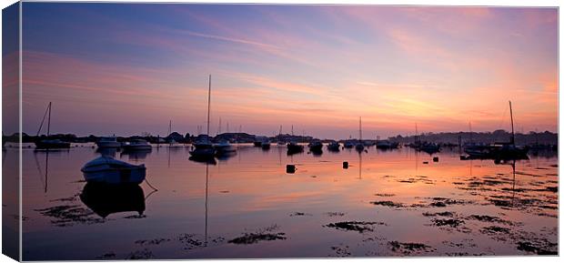 Bembridge Harbour Sunrise Canvas Print by Barry Maytum