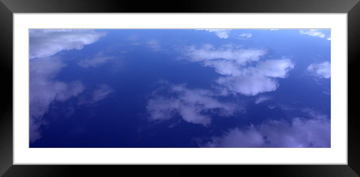 BLUE SKY Framed Mounted Print by John Boekee