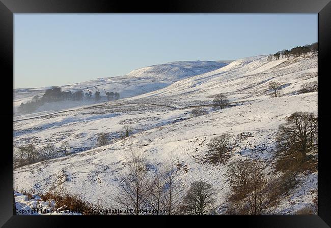 Campsie in the Snow Framed Print by Iain McGillivray