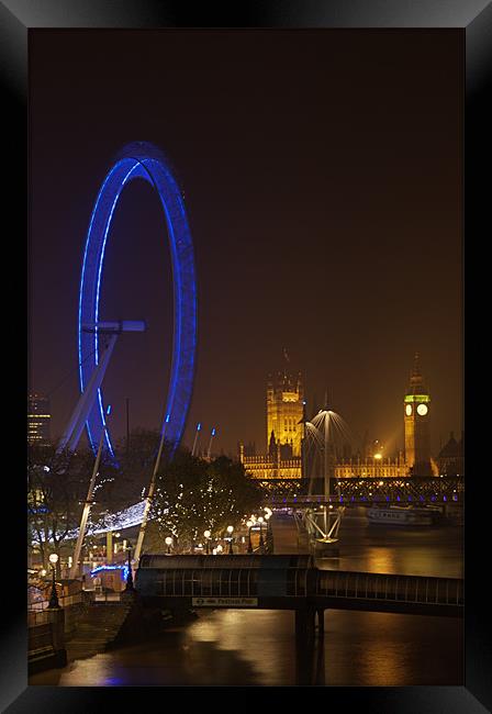 London at Night Framed Print by Garry Spight