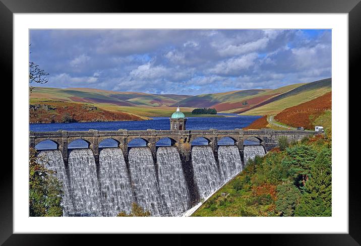 Craig Goch Elan Valley Wales Framed Mounted Print by Diana Mower