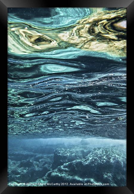 Marine Abstract Framed Print by William AttardMcCarthy