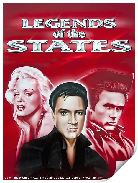 Legends of the States Print by William AttardMcCarthy