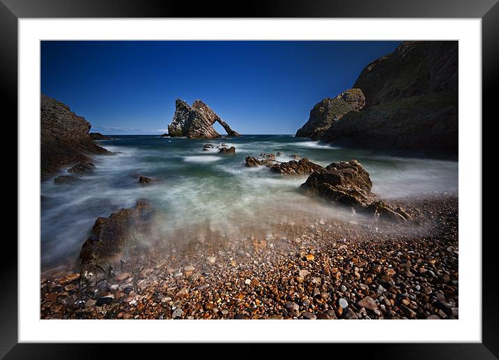 Bow Fiddle Rock Seascape Framed Mounted Print by Steven Clements LNPS
