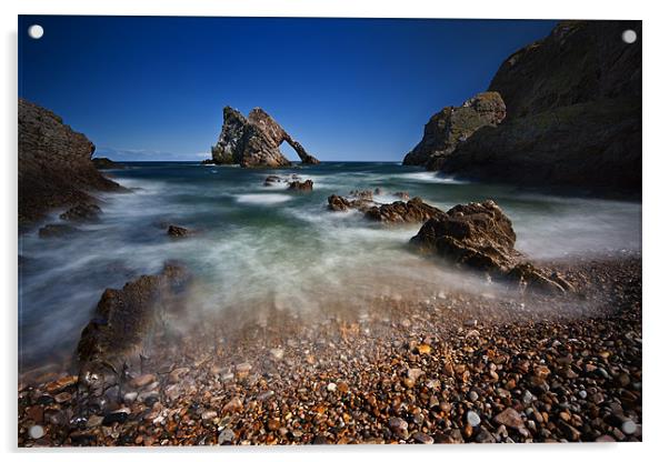 Bow Fiddle Rock Seascape Acrylic by Steven Clements LNPS