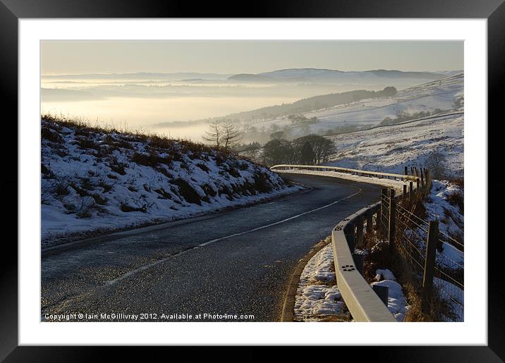 Crow Road Framed Mounted Print by Iain McGillivray