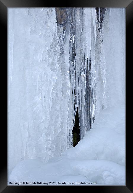 Ice Formation Framed Print by Iain McGillivray