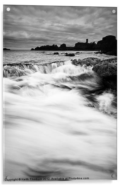 Dunbar Coast Silhouette Acrylic by Keith Thorburn EFIAP/b