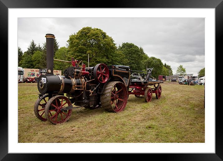 Steam Traction Engine Framed Mounted Print by Duncan Harley