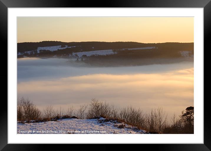 Mist at Sunset Framed Mounted Print by Iain McGillivray