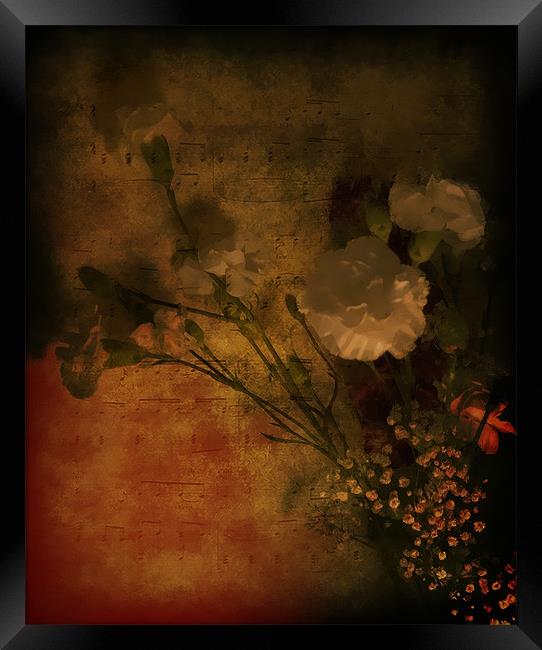 Floral Music Framed Print by Debra Kelday