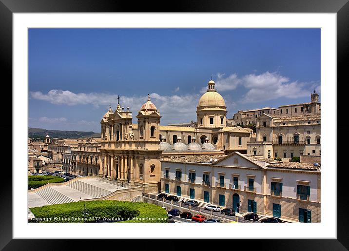 Noto Duomo (Cathedral) Framed Mounted Print by Lucy Antony