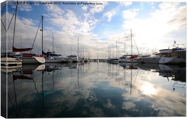 St Helier Marina, Jersey Canvas Print by Roger Cruickshank