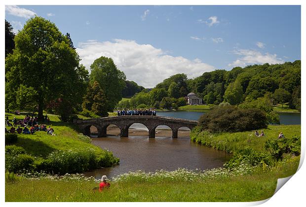 Stourhead Garden Print by Thomas Schaeffer