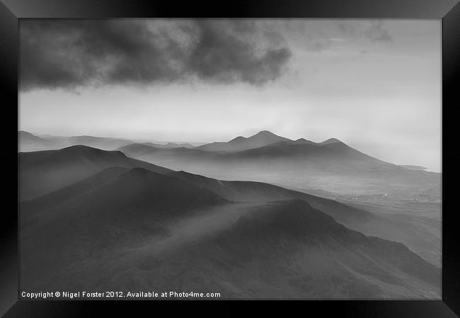 Snowdonia mists Framed Print by Creative Photography Wales