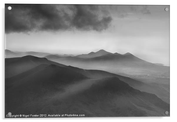 Snowdonia mists Acrylic by Creative Photography Wales