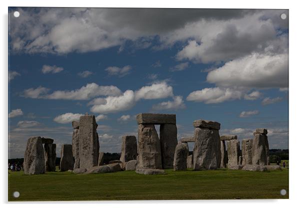 Stone age place Stonehenge Acrylic by Thomas Schaeffer