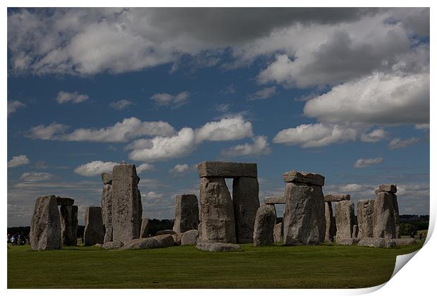 Stone age place Stonehenge Print by Thomas Schaeffer