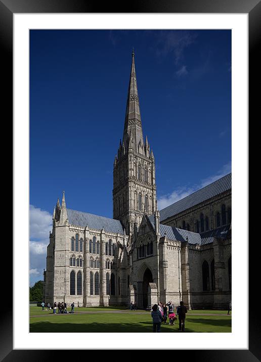 Salisbury cathedral Framed Mounted Print by Thomas Schaeffer
