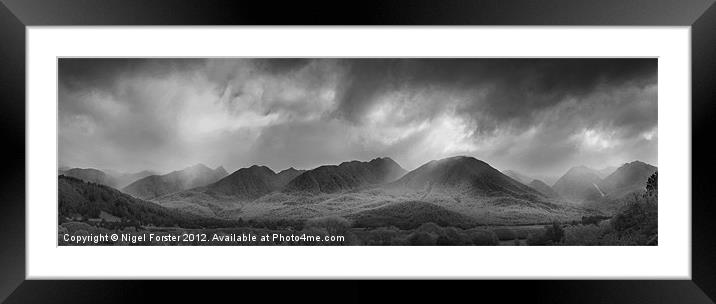 The Victoria Range Framed Mounted Print by Creative Photography Wales