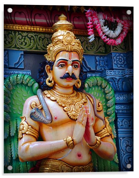 Hindu Temple statue Acrylic by David Worthington