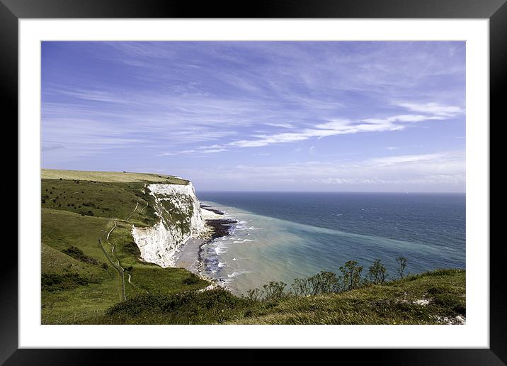 White Cliffs of Dover Framed Mounted Print by George Cox
