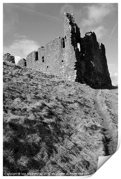 Morton Castle Print by Iain McGillivray