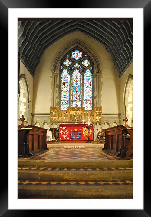 All Saints Church, Leavesden Framed Mounted Print by graham young