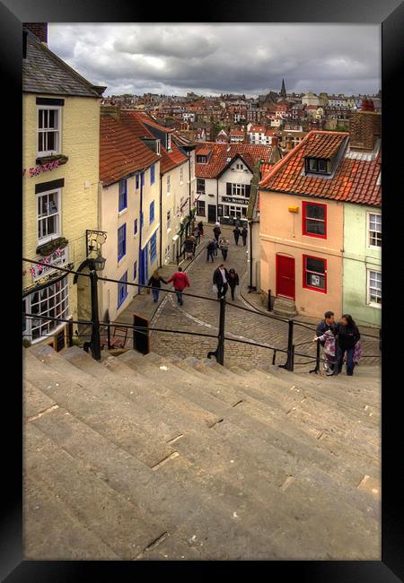 View from the Whitby Steps Framed Print by Tom Gomez