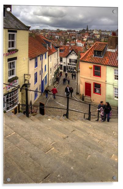 View from the Whitby Steps Acrylic by Tom Gomez