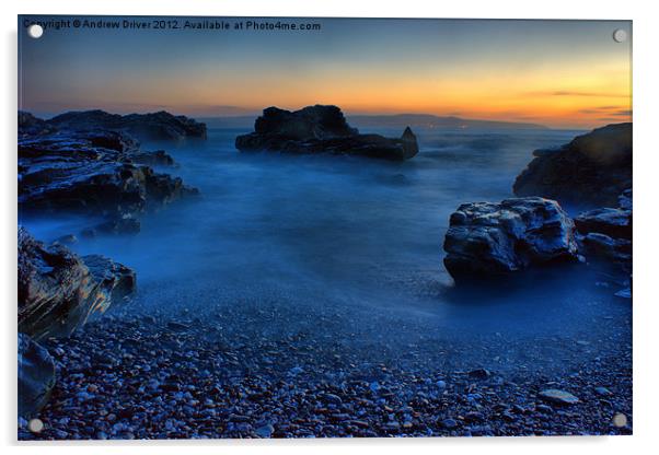 Sunset Tide Acrylic by Andrew Driver