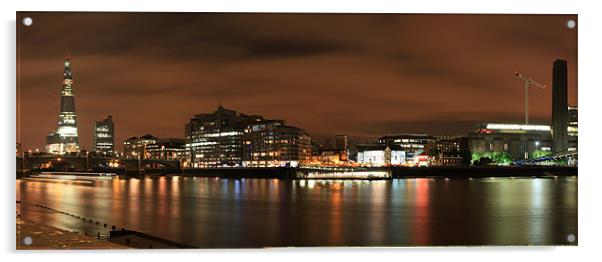 Thames Panorama Acrylic by peter tachauer