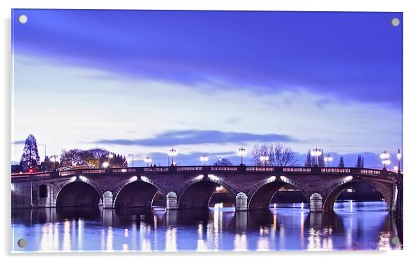 Worcester Bridge Acrylic by Paul Savage